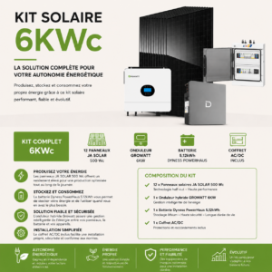 KIT2 6kJASolar GROWATT Bat Dyn